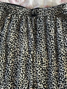 Leopard Print Elastic Waistband Pajama Pants